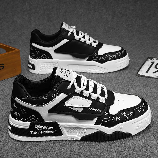 Men's thick soled shoes are fashionable breathable deodorizing wear-resistant and shock-absorbing