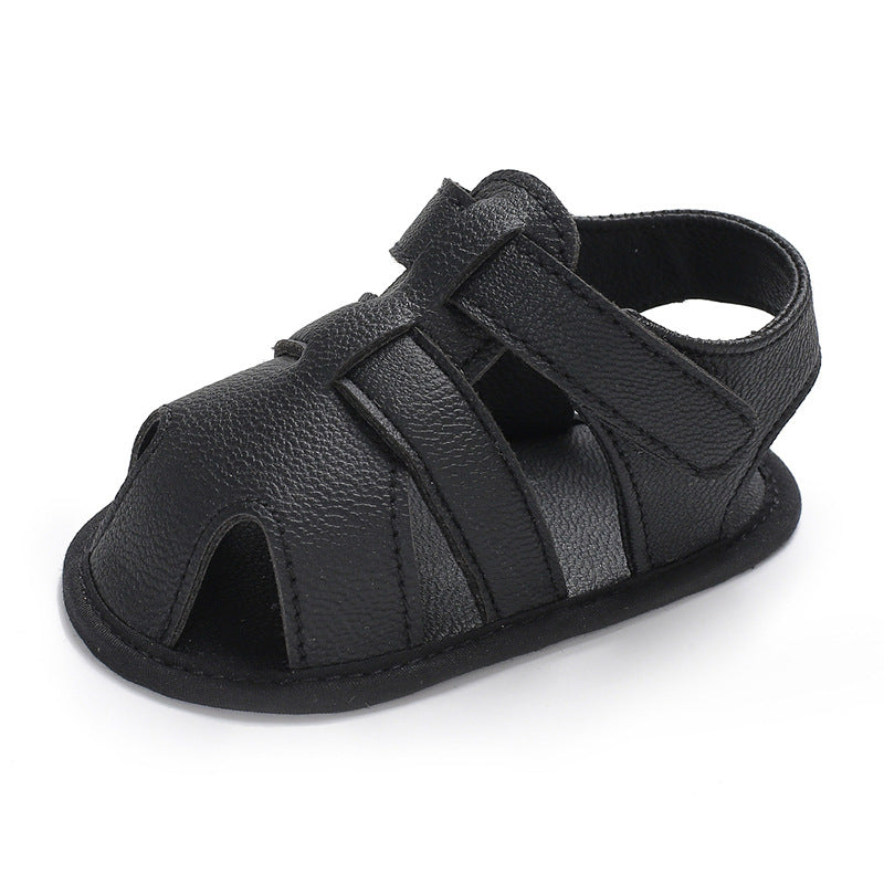 Babyschuhe Sommer Baby Junge 0-1 Jahre alt Einfarbige Sandalen Kleinkindschuhe