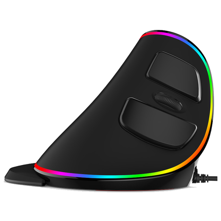 Vertical Ergonomic Snail RGB Anti-Mouse Hand Wired Mouse