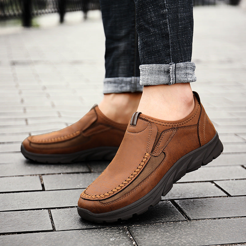 Autumn Set Foot Large 45 Men's Casual Leather Shoes