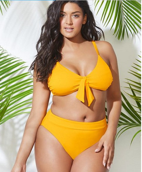 Sexy Plus Fat Person Plus Size Swimsuit Split Women Swimwear Bikini