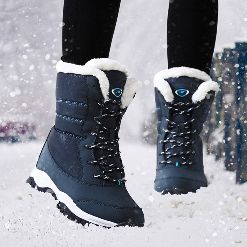 Snow Boots Plush Warm Ankle Boots For Women Winter Shoes