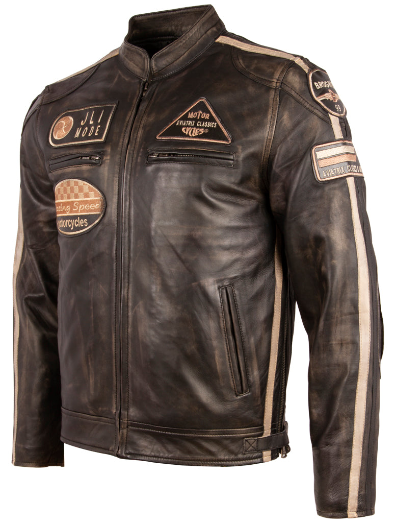 CXUS Men's Racing Biker Jacket - Vegas