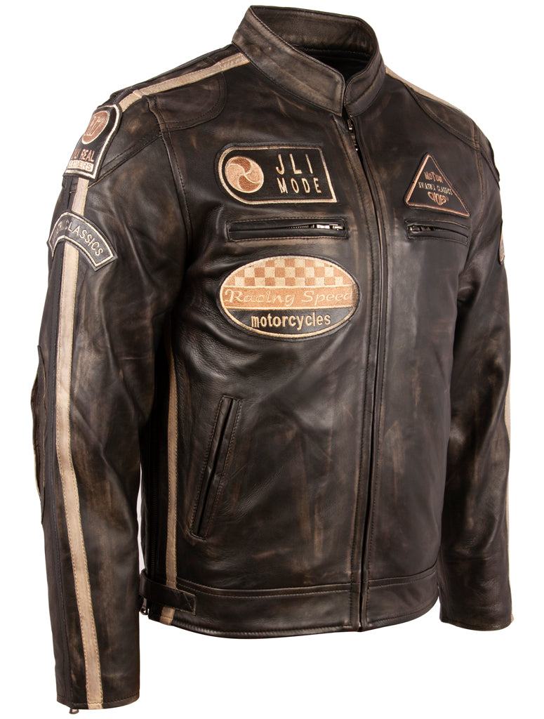 CXUS Men's Racing Biker Jacket - Vegas