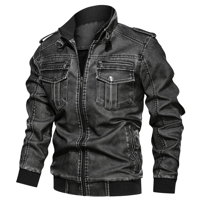 Men's vintage leather jacket