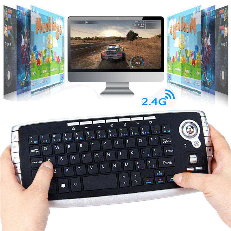 Mini 2.4G wireless keyboard and mouse in one keyboard