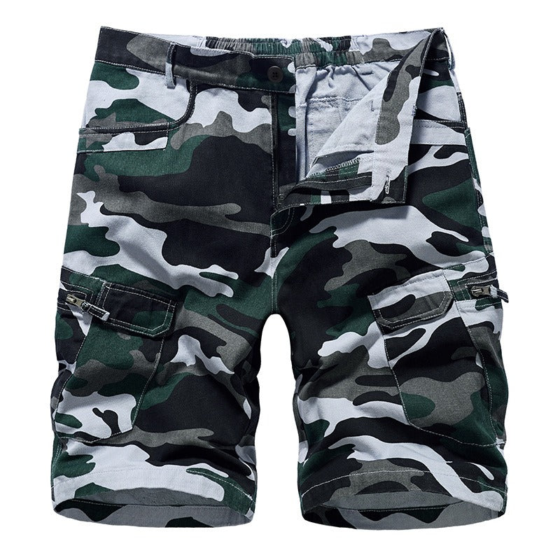 New Mens Workwear Shorts,Camouflage Loose Fitting Oversized Casual Mens Capris