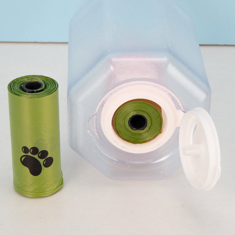 Portable Cat Dog Water Bottle Food Feeder Drinker,bag tray,  3 In 1 Leak-proof Multifunctional Dog Water Bottle Pet Products