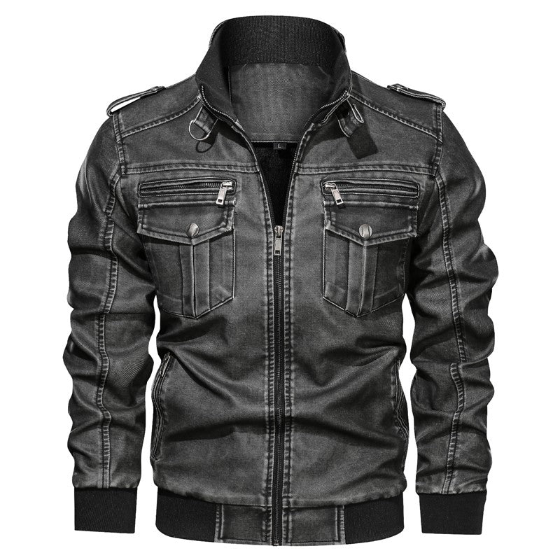 Men's vintage leather jacket