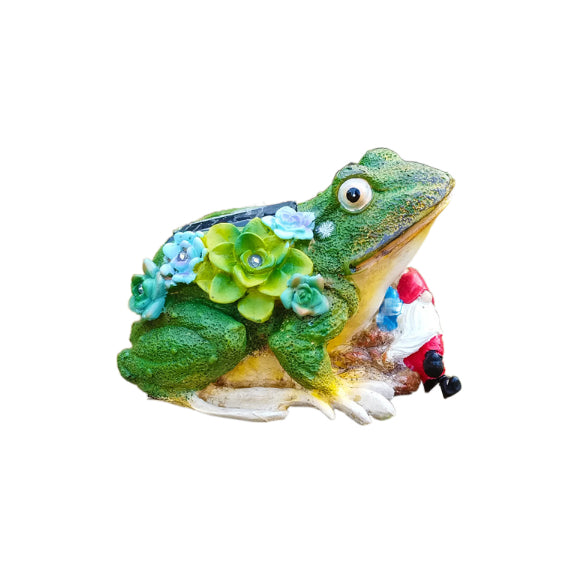 Solar powered outdoor animal statue sprite ornaments