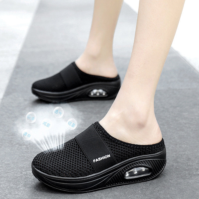 Mesh Slippers Outdoor Air Cushion Shoes Women