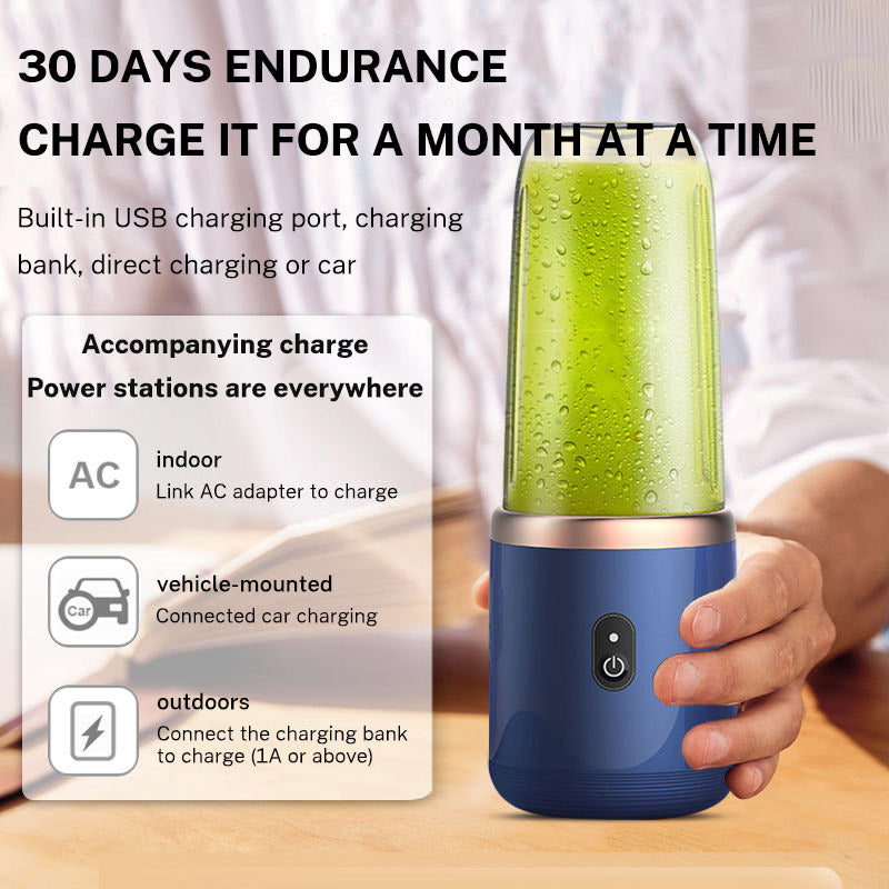 Juicer Portable Six Blade Charging Small Household Juice Cup Fully Automatic and Multifunctional Juice Cup