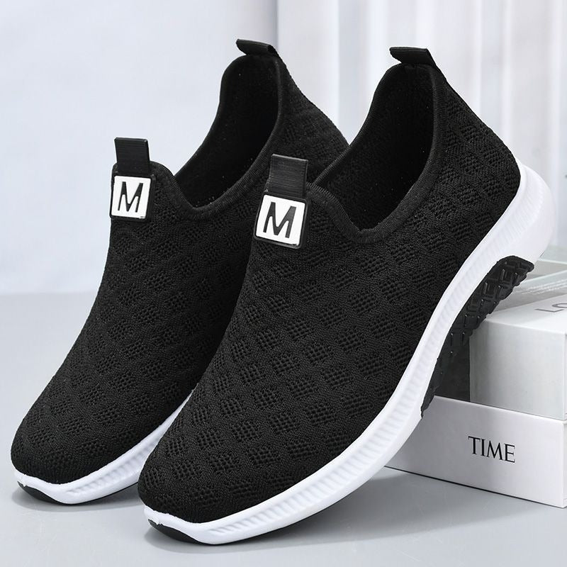 Summer Mesh Comfortable Women Shoes Breathable Hollow Sports Walking Sneakers Casual Flat Ladies Solid Shoes