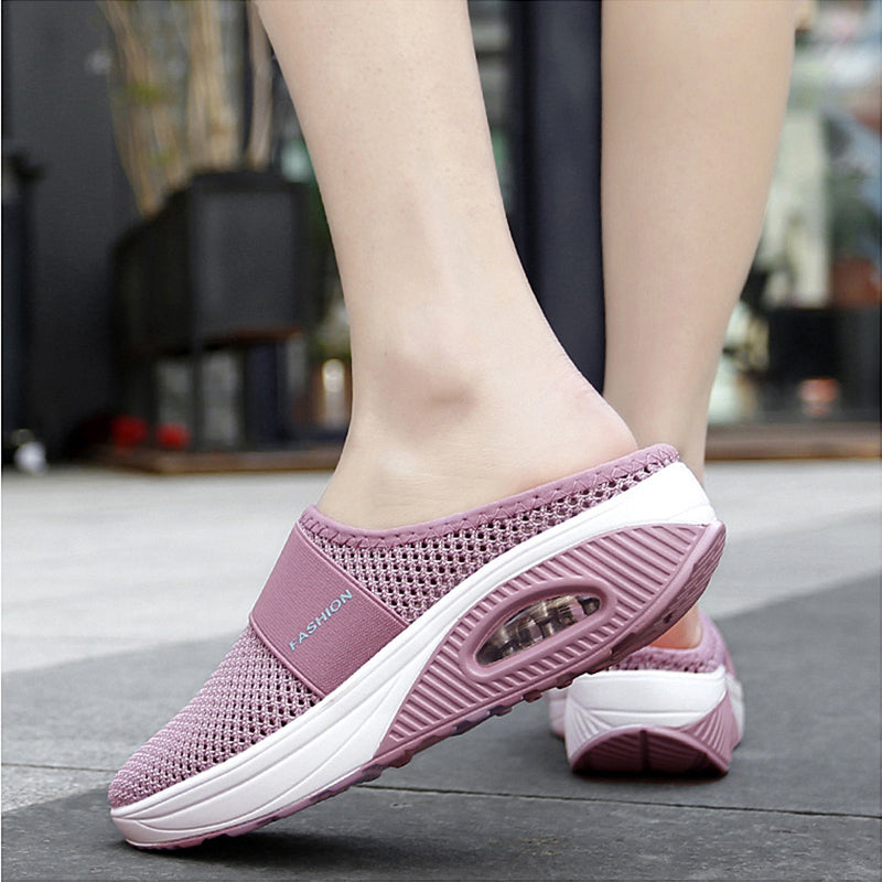 Mesh Slippers Outdoor Air Cushion Shoes Women