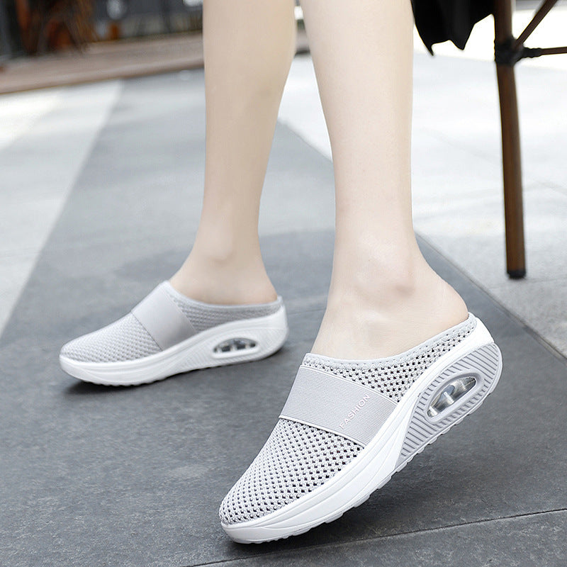 Mesh Slippers Outdoor Air Cushion Shoes Women