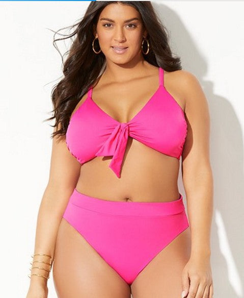 Sexy Plus Fat Person Plus Size Swimsuit Split Women Swimwear Bikini