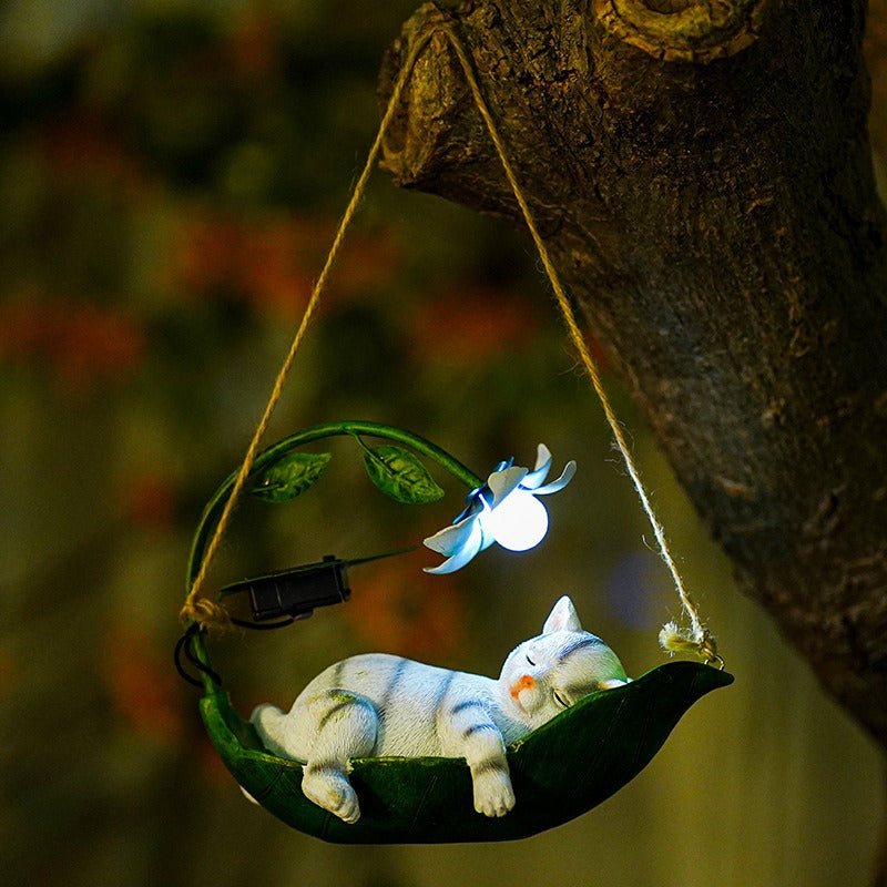 Solar decorative lights for hanging decorations on animal trees