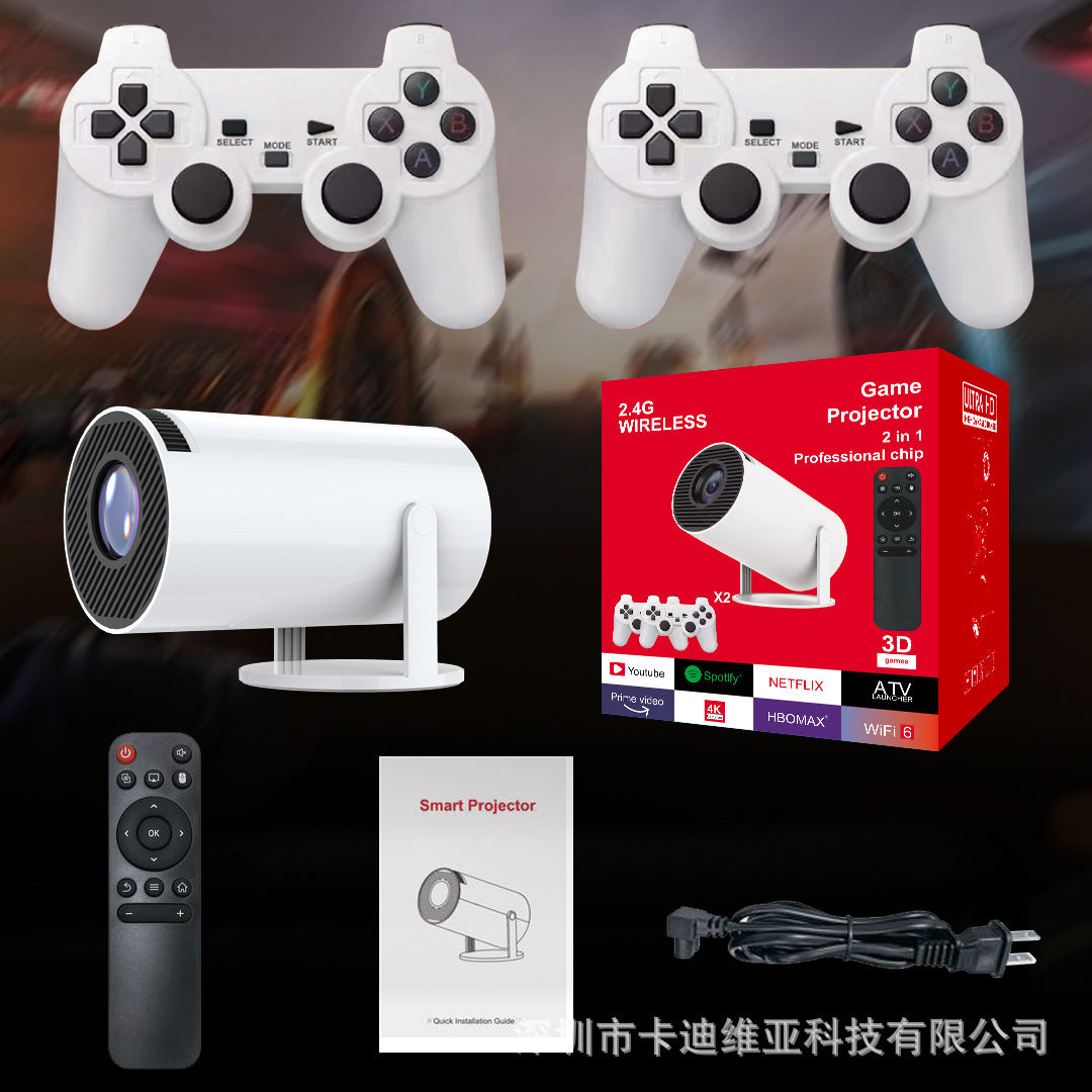 New game version HY300/P30 4K Android 11 game console HD projection home projector