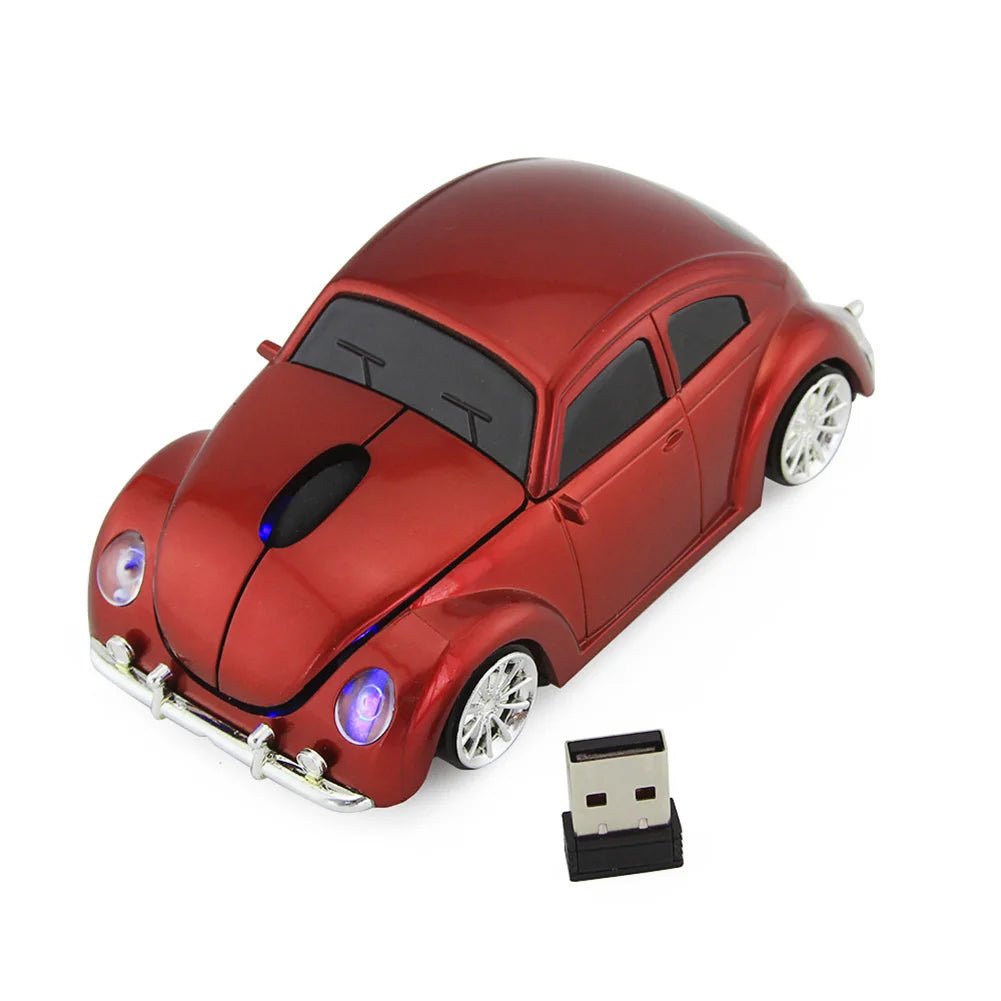 Funny Car Shape Ergonomic Wireless Mouse with Receiver For PC Laptop Gaming mouse Mini Car mouse game mouse 2.4GHz