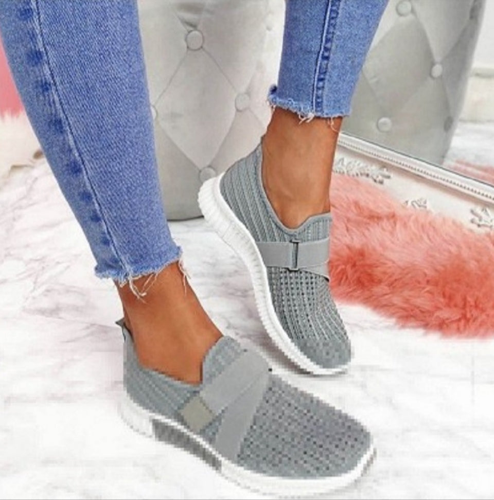 Rhinestone Flat Casual Shoes Women's Plus Size Summer New Sports Shoes