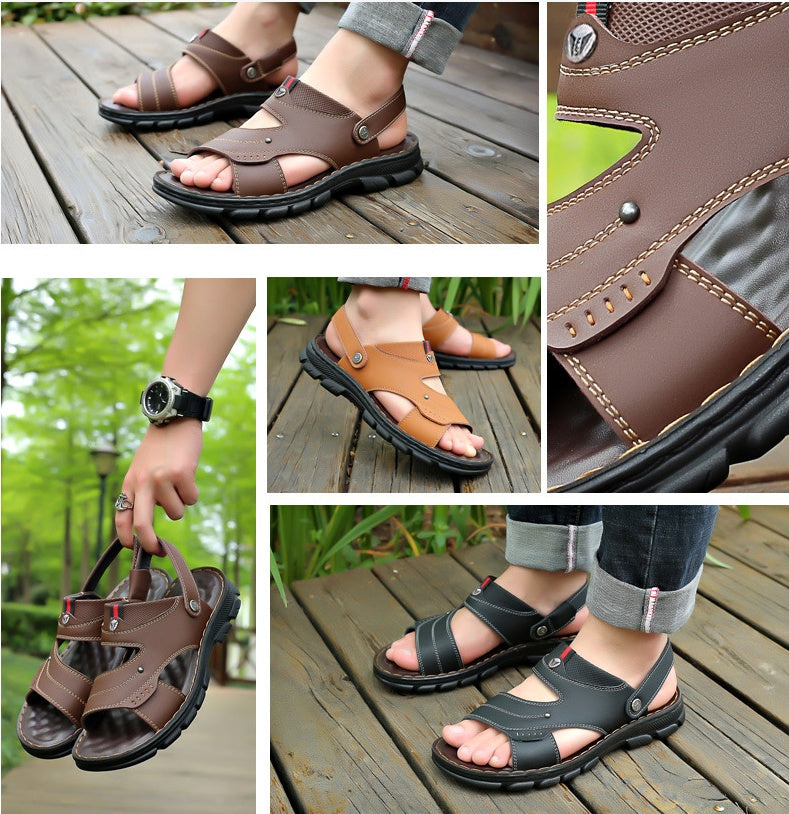 Men's Sandals Fashion Casual Beach Soft Bottom Slippers