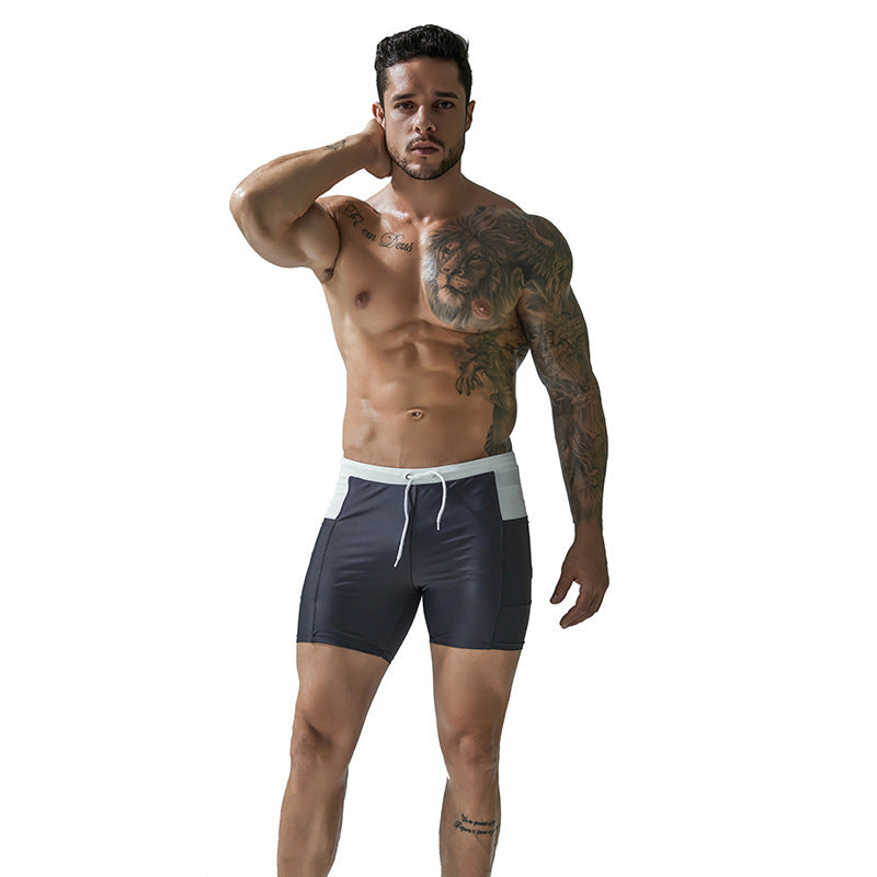 Professional Swimming Trunks With Side Pockets