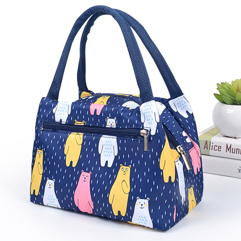 Portable Lunch Bag Thickened Rice Bag Fashionable Oxford Cloth Lunch Box