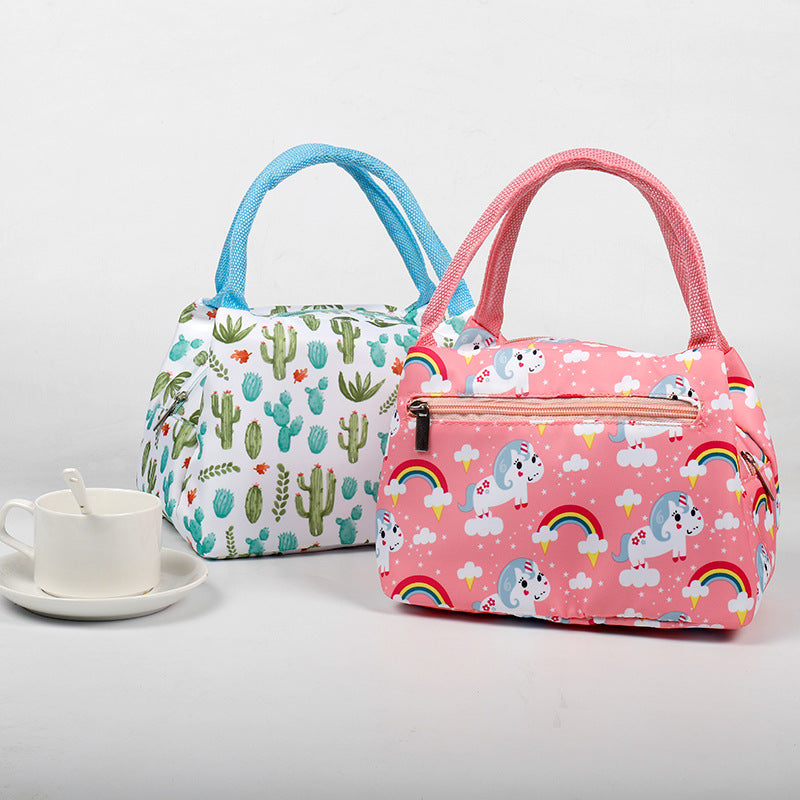 Portable Lunch Bag Thickened Rice Bag Fashionable Oxford Cloth Lunch Box