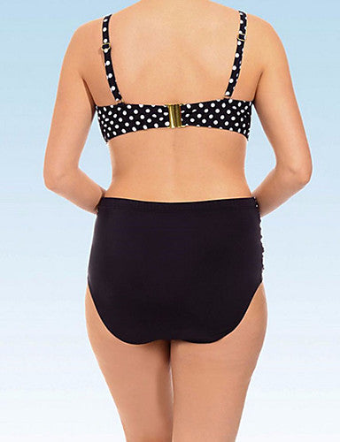 New Ladies Polka Dot Split Swimsuit Sexy Plus Size Swimsuit Polka Dot Bikini