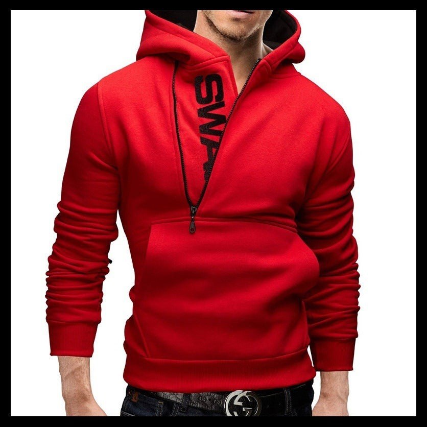 Muscle New Fitness Sports Bodysuit Men's Autumn Leisure Running Training Loose Youth Hoodie