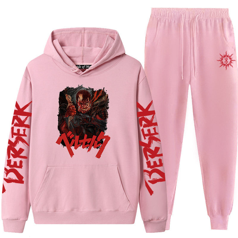 Bersek Sword Wind Legend Couples Sweatshirt Leggings Hooded Suit Men And Women Two-Piece