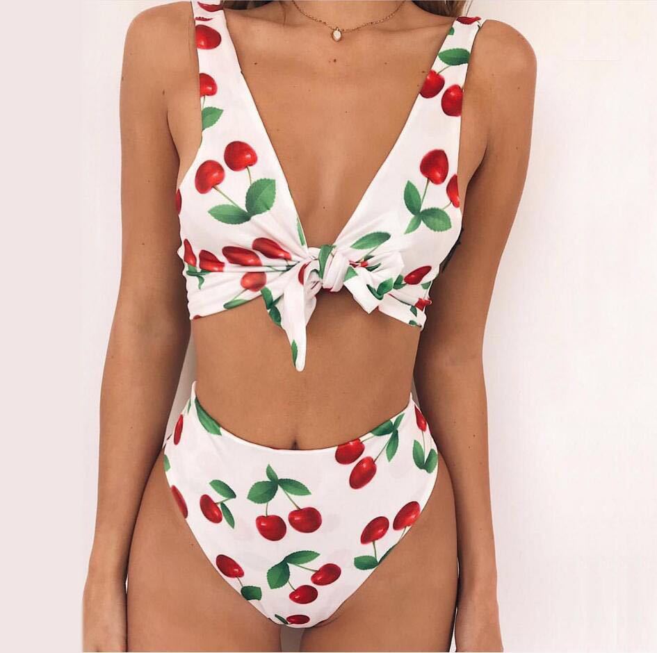 Bikini knotted double-sided swimsuit