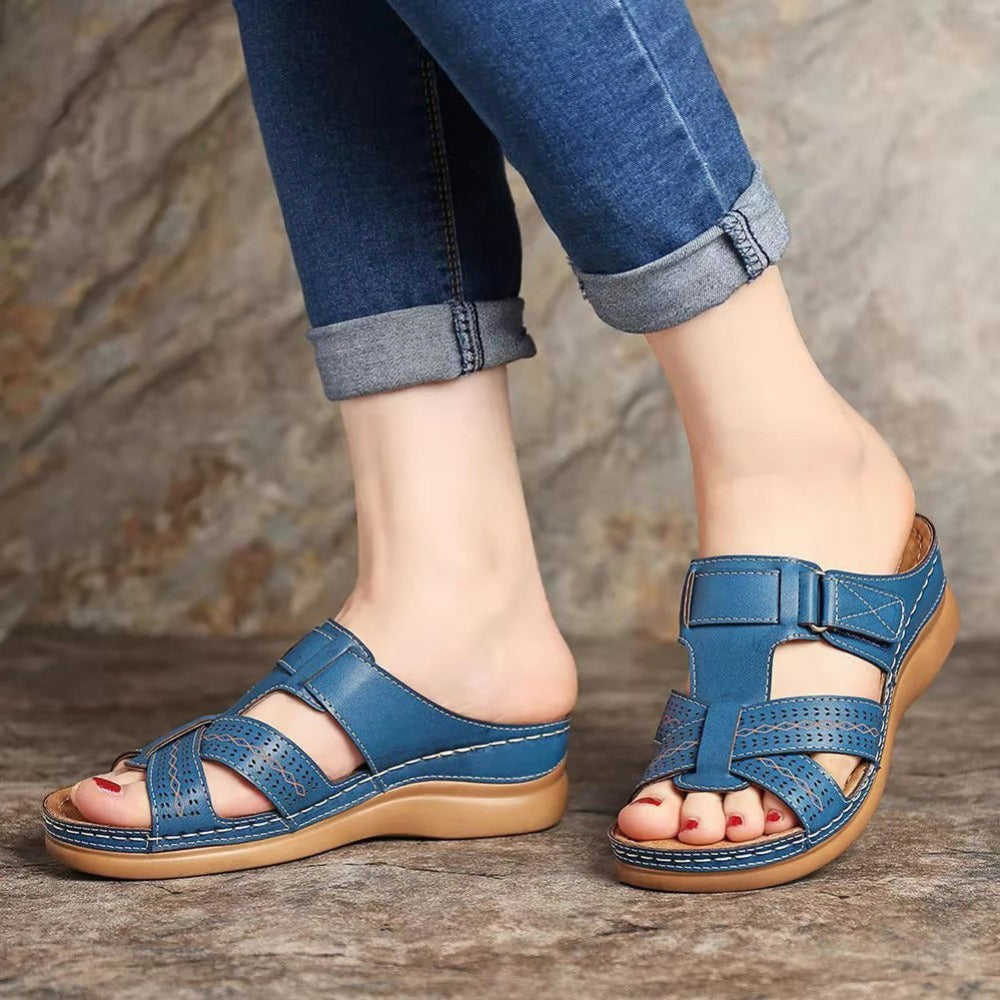 Wedge Sandals Summer Vintage Anti-slip Slippers Retro Slides Shoes