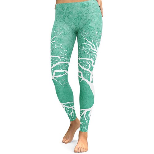 Arrival Tree Digital Printed Leggings Women Hight Waist Plus Size Leggins