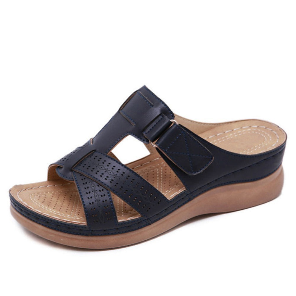 Wedge Sandals Summer Vintage Anti-slip Slippers Retro Slides Shoes