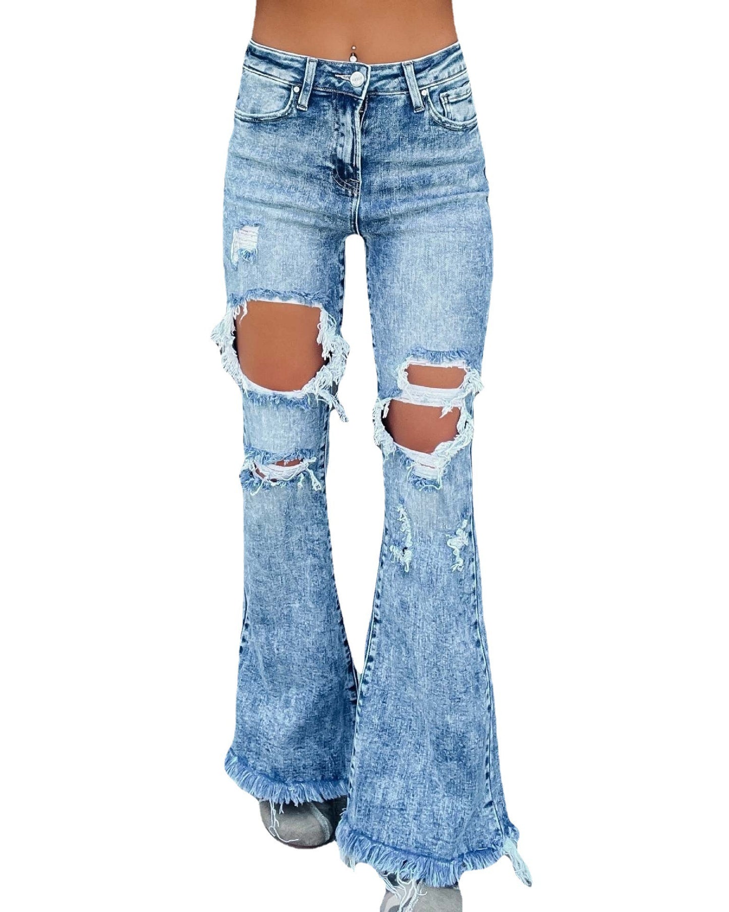 New Jeans Women's, Broken Tassel Jeans