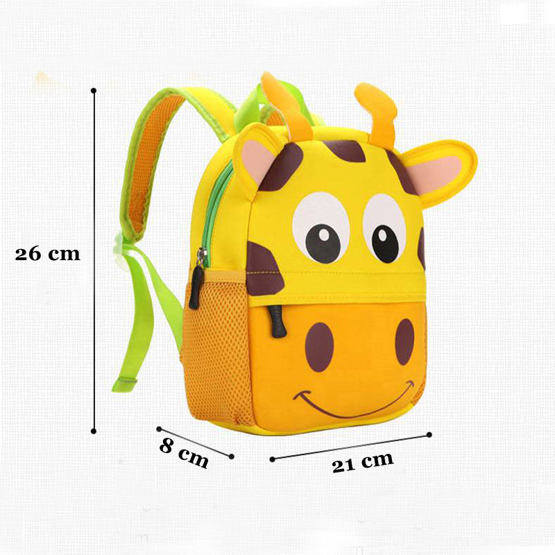 3D Animal Children Backpacks Brand Design Girl Boys Backpack Toddler Kids Neoprene School Bags Kindergarten Cartoon Bag