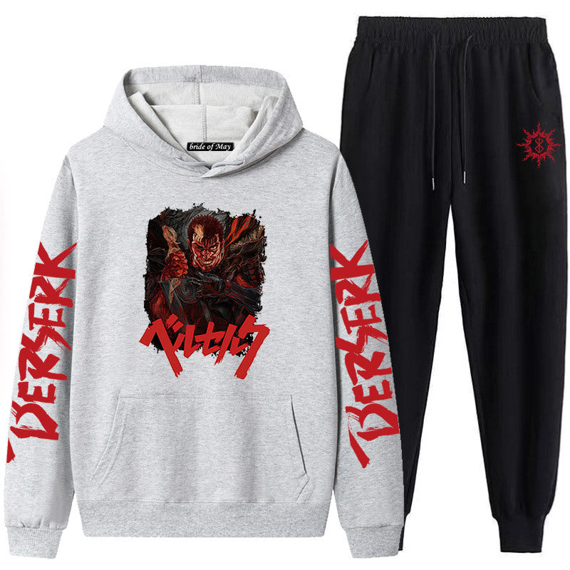 Bersek Sword Wind Legend Couples Sweatshirt Leggings Hooded Suit Men And Women Two-Piece