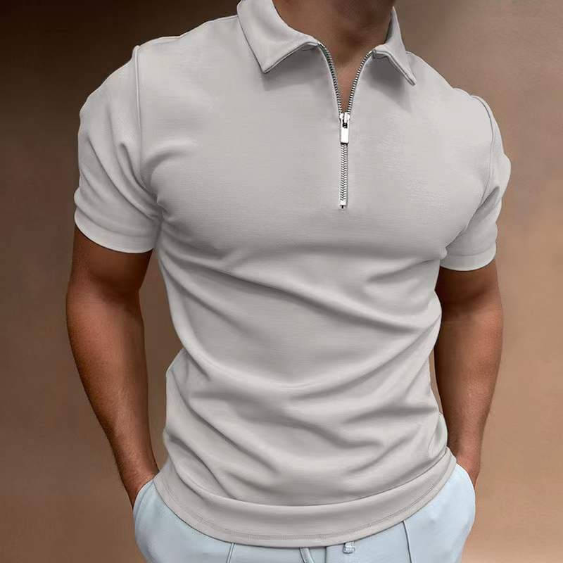 New Men's Casual Short Sleeve Digital Print POLO Shirt