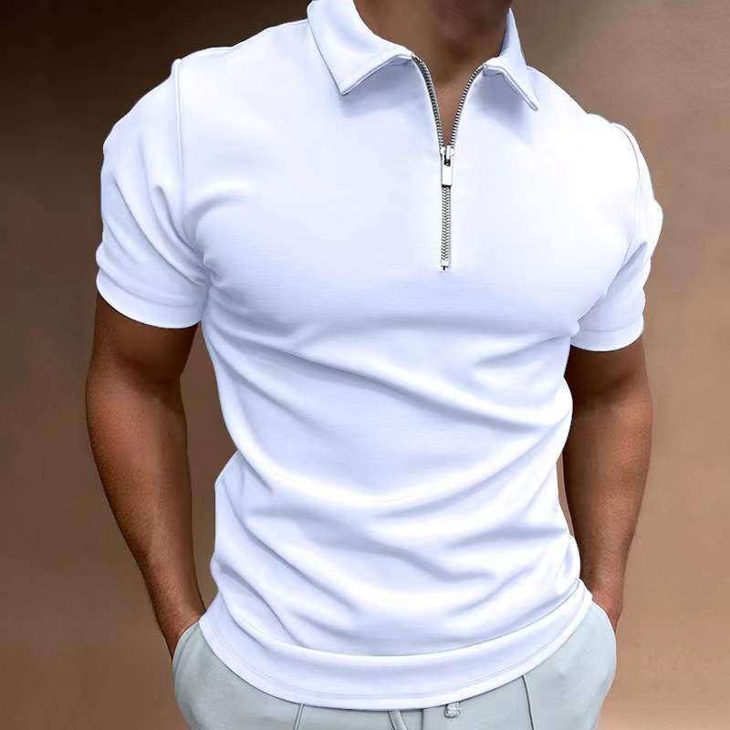 New Men's Casual Short Sleeve Digital Print POLO Shirt